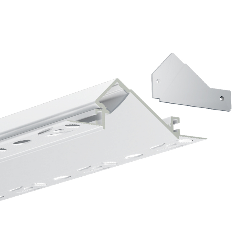 Large 45 Degree LED Wall Wash Light Profile For 20mm Wide Strip